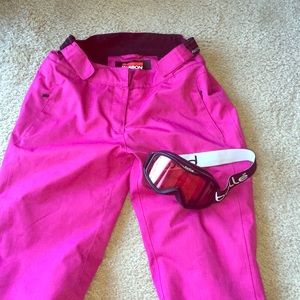 Karbon ski pants pink size 10